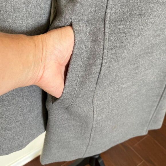 NEVER Every Day Cozy Womens Long Sleeve coat/jacket Gray Sz M - Picture 6 of 15